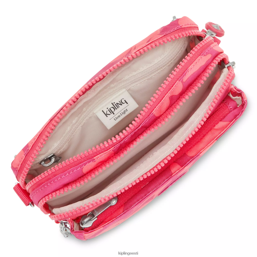 abanu multitrükiga kabriolett crossbody kott Kipling koralli lill naised 4NF06J320 crossbody kotid