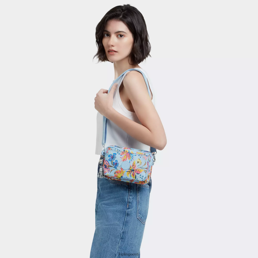 abanu multitrükiga kabriolett crossbody kott Kipling looduslikud lilled naised 4NF06J323 crossbody kotid