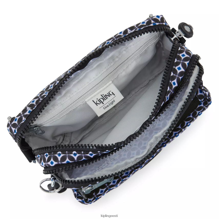 abanu multitrükiga kabriolett crossbody kott Kipling mustjas plaat naised 4NF06J322 crossbody kotid
