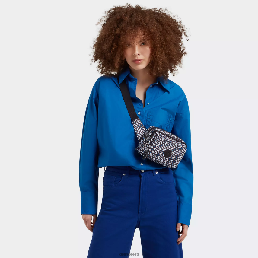 abanu multitrükiga kabriolett crossbody kott Kipling mustjas plaat naised 4NF06J322 crossbody kotid
