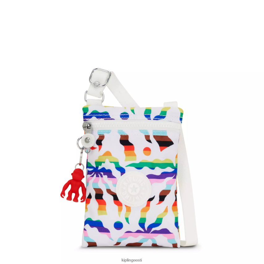 afia lite trükitud mini crossbody kott Kipling vikerkaarepalm naised 4NF06J36 crossbody kotid