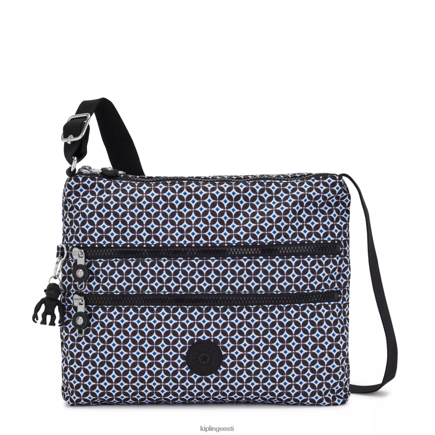 alvar trükitud crossbody kott Kipling mustjas plaat naised 4NF06J145 crossbody kotid