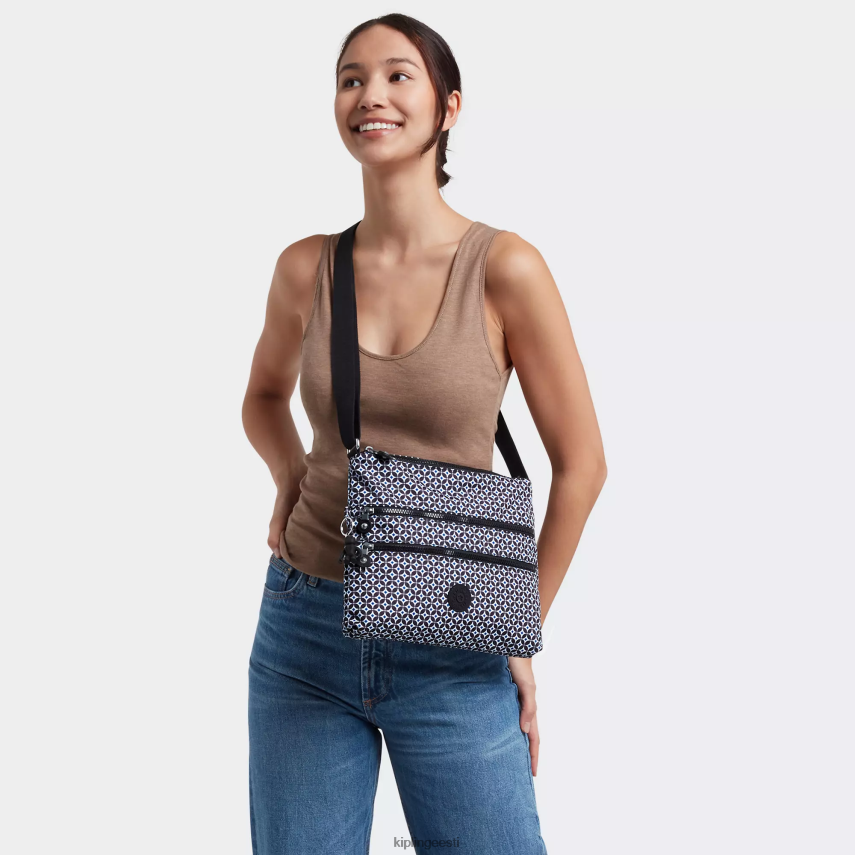 alvar trükitud crossbody kott Kipling mustjas plaat naised 4NF06J145 crossbody kotid