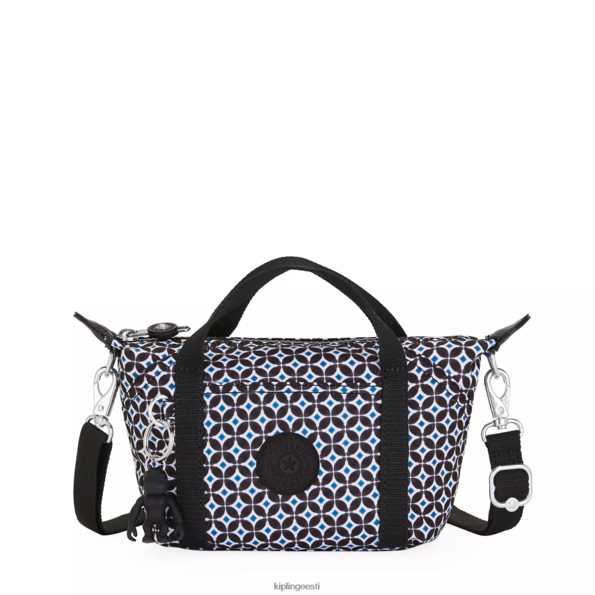 art kompaktne trükitud crossbody kott Kipling mustjas plaat naised 4NF06J24 crossbody kotid