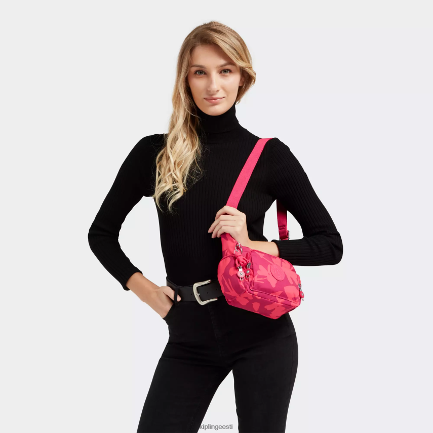 gabbie mini trükitud crossbody kott Kipling koralli lill naised 4NF06J138 crossbody kotid