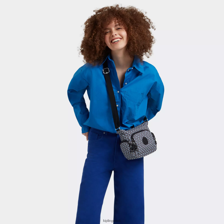 gabbie mini trükitud crossbody kott Kipling mustjas plaat naised 4NF06J140 crossbody kotid