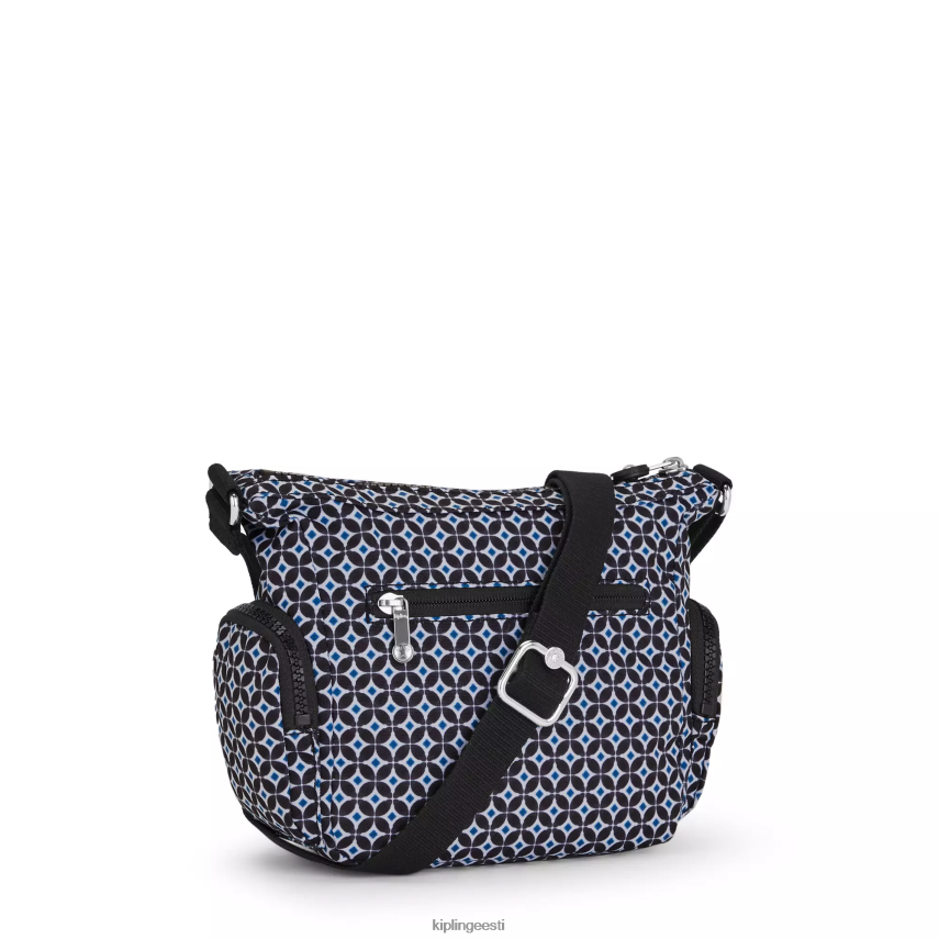 gabbie mini trükitud crossbody kott Kipling mustjas plaat naised 4NF06J140 crossbody kotid