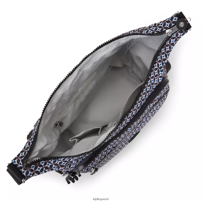 gabbie trükitud crossbody kott Kipling mustjas plaat naised 4NF06J142 crossbody kotid