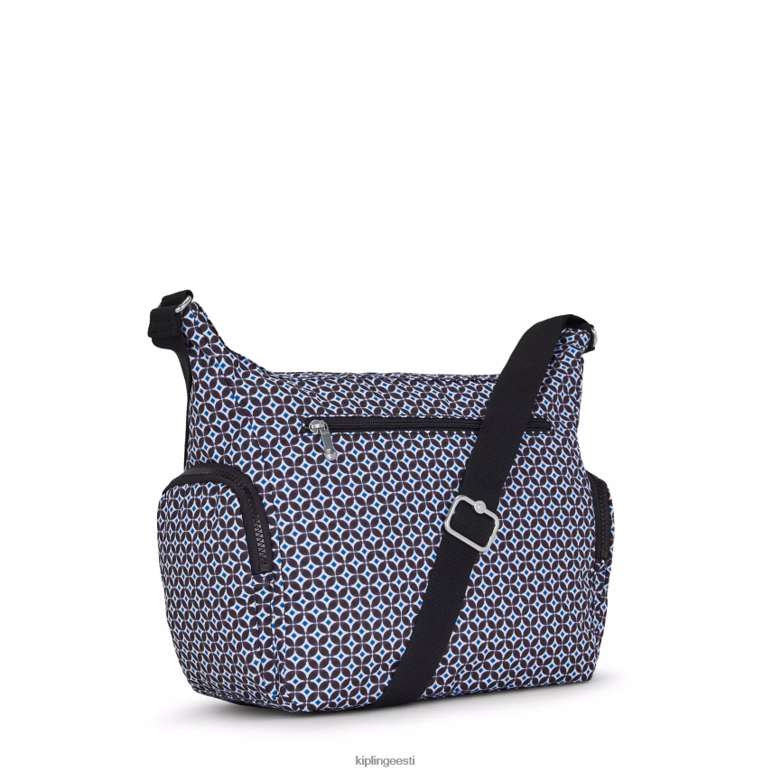 gabbie trükitud crossbody kott Kipling mustjas plaat naised 4NF06J142 crossbody kotid