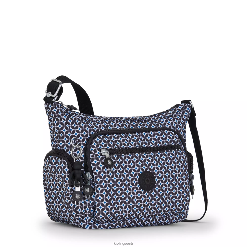 gabbie väike trükitud crossbody kott Kipling mustjas plaat naised 4NF06J147 crossbody kotid