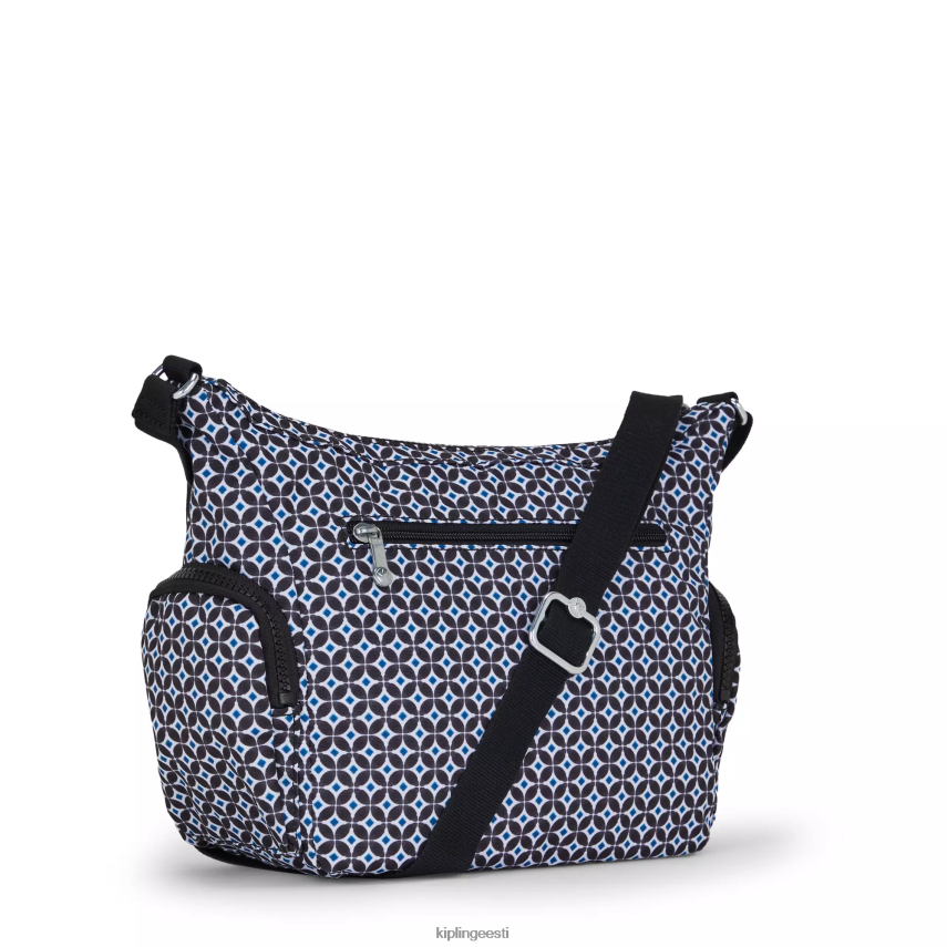 gabbie väike trükitud crossbody kott Kipling mustjas plaat naised 4NF06J147 crossbody kotid