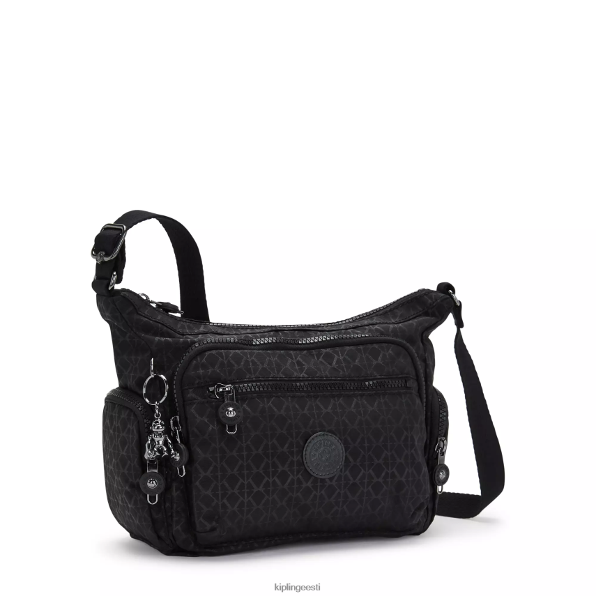 gabbie väike trükitud crossbody kott Kipling reljeefne allkiri naised 4NF06J233 crossbody kotid