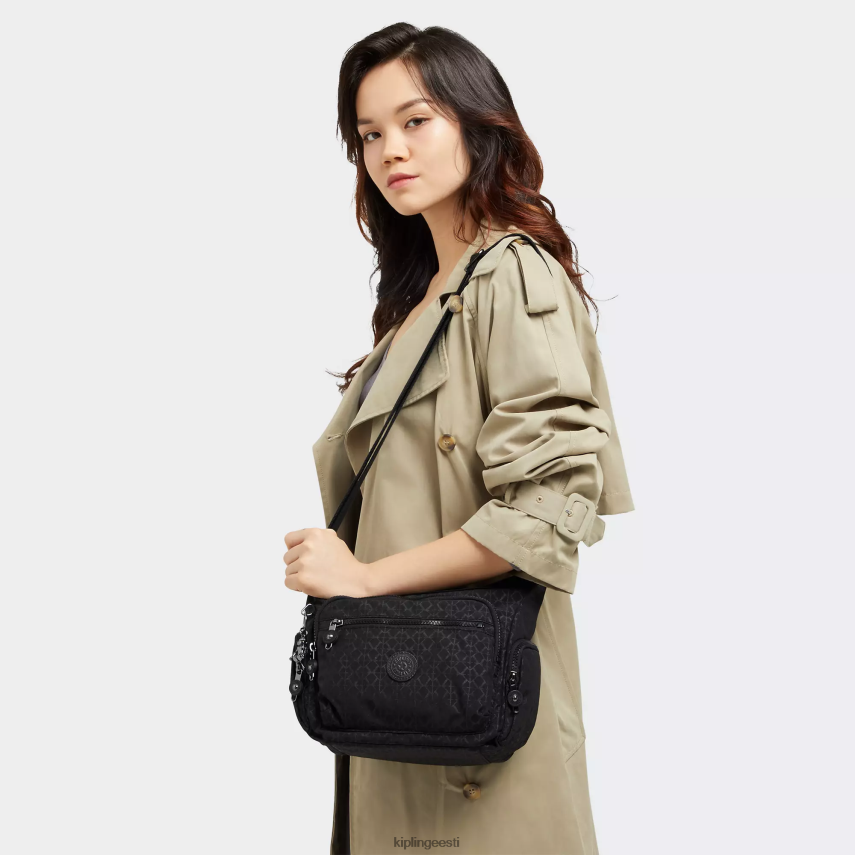 gabbie väike trükitud crossbody kott Kipling reljeefne allkiri naised 4NF06J233 crossbody kotid