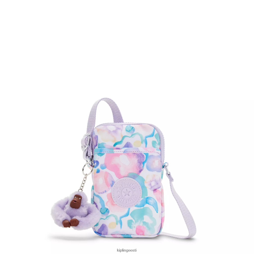 kokku prinditud crossbody telefonikott Kipling aqua lilled naised 4NF06J57 crossbody kotid