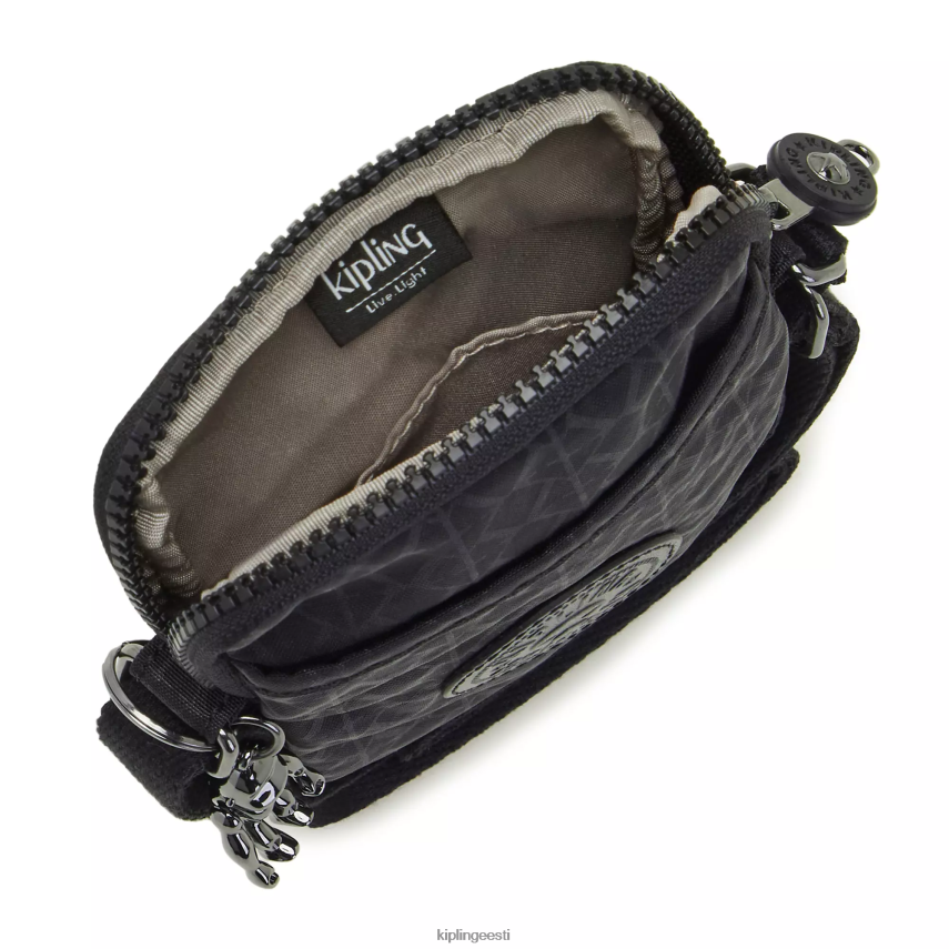 kokku prinditud crossbody telefonikott Kipling reljeefne allkiri naised 4NF06J70 crossbody kotid