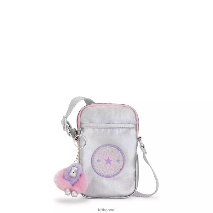 metallist ristkorpusega telefonikott Kipling kommid metallist lõbus naised 4NF06J29 crossbody kotid