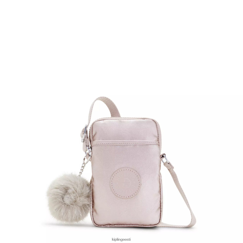 metallist ristkorpusega telefonikott Kipling metallist roos naised 4NF06J58 crossbody kotid