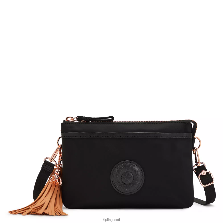 riri crossbody kott Kipling roosa must naised 4NF06J103 crossbody kotid