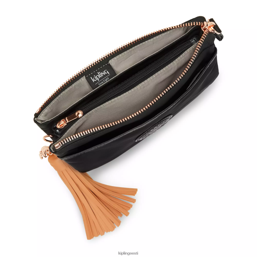 riri crossbody kott Kipling roosa must naised 4NF06J103 crossbody kotid