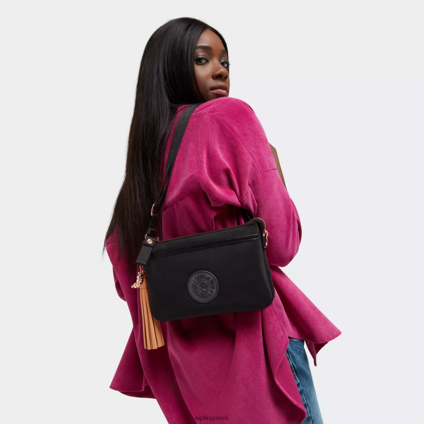 riri crossbody kott Kipling roosa must naised 4NF06J103 crossbody kotid