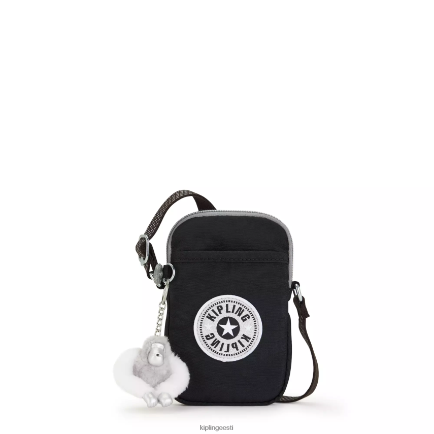 vastav crossbody telefonikott Kipling tõeline must lõbu naised 4NF06J25 crossbody kotid