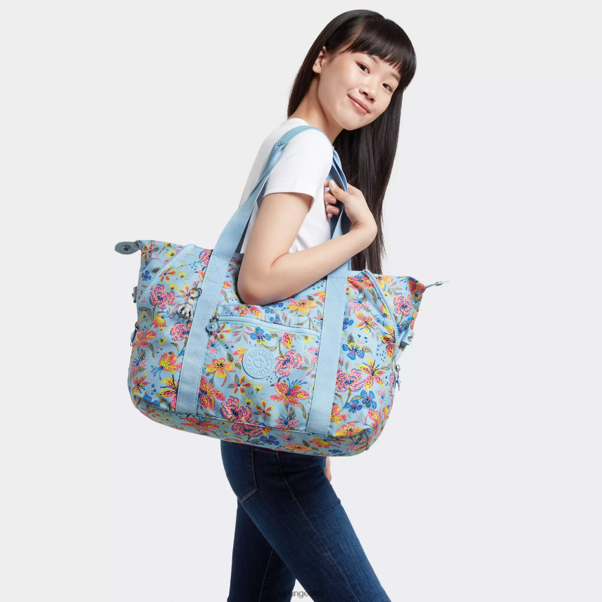 kunsti keskmise trükiga kandekott Kipling looduslikud lilled naised 4NF06J262 kandekotid