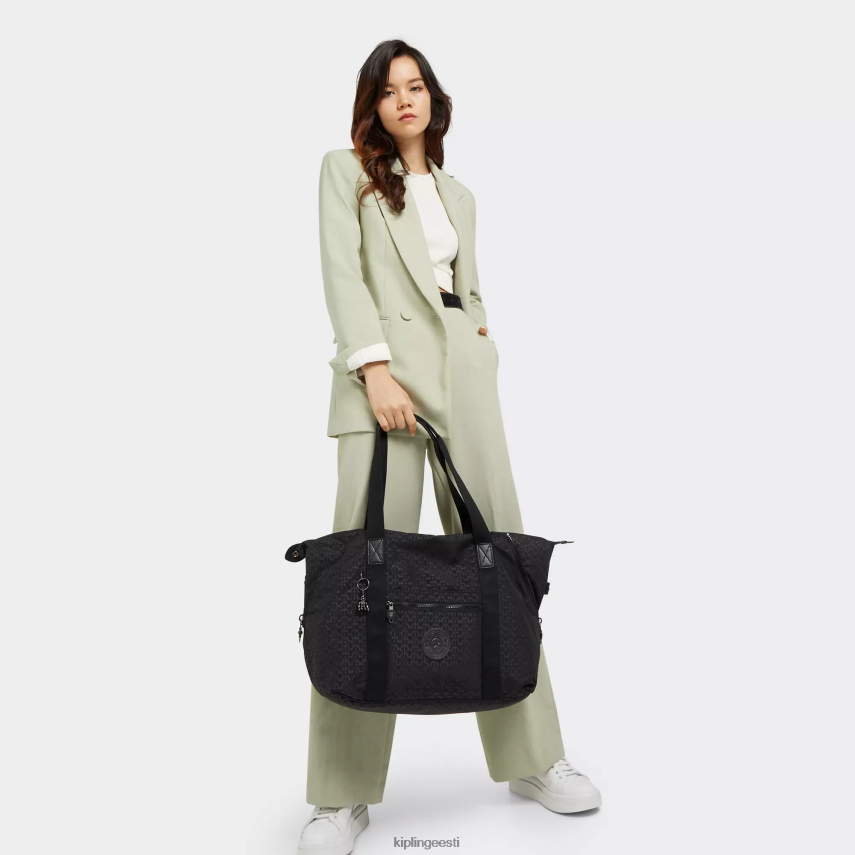 kunsti keskmise trükiga kandekott Kipling reljeefne allkiri naised 4NF06J266 kandekotid