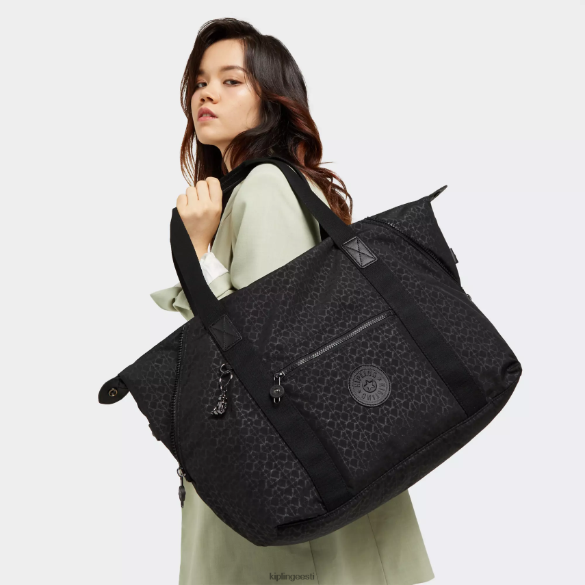 kunsti keskmise trükiga kandekott Kipling reljeefne allkiri naised 4NF06J266 kandekotid