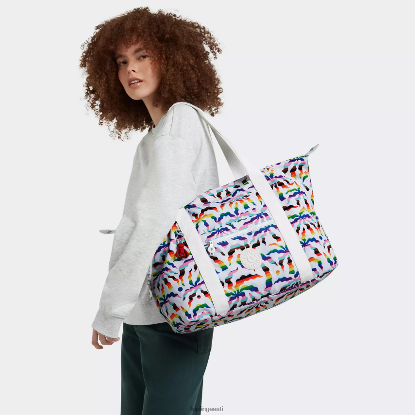 kunsti keskmise trükiga kandekott Kipling vikerkaarepalm naised 4NF06J261 kandekotid