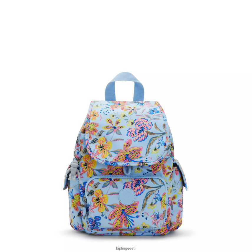 linnapakk mini trükitud seljakott Kipling looduslikud lilled naised 4NF06J499 minikotid