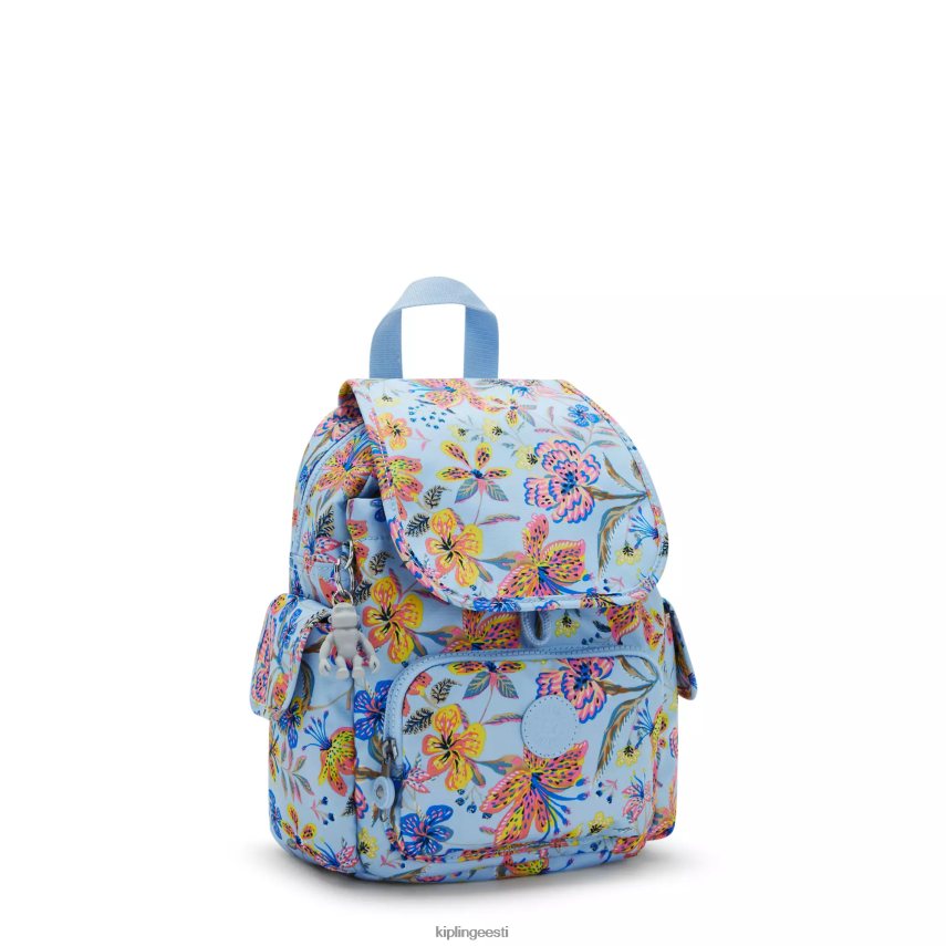 linnapakk mini trükitud seljakott Kipling looduslikud lilled naised 4NF06J499 minikotid