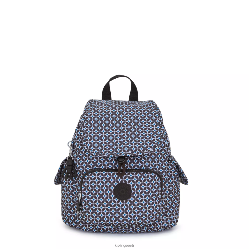 linnapakk mini trükitud seljakott Kipling mustjas plaat naised 4NF06J498 minikotid