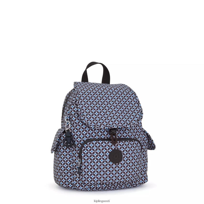 linnapakk mini trükitud seljakott Kipling mustjas plaat naised 4NF06J498 minikotid
