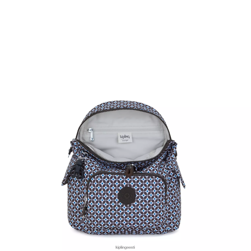 linnapakk mini trükitud seljakott Kipling mustjas plaat naised 4NF06J498 minikotid