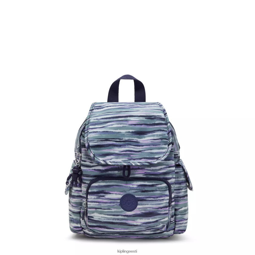 linnapakk mini trükitud seljakott Kipling pintsli triibud naised 4NF06J497 minikotid