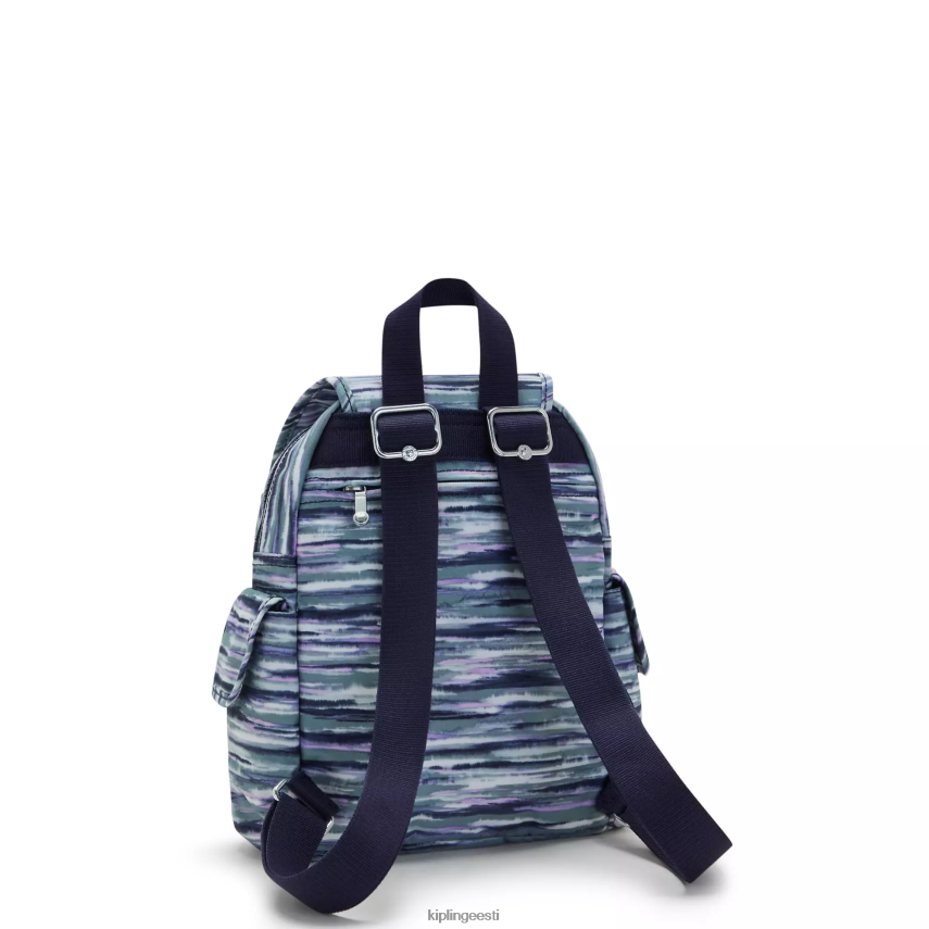 linnapakk mini trükitud seljakott Kipling pintsli triibud naised 4NF06J497 minikotid