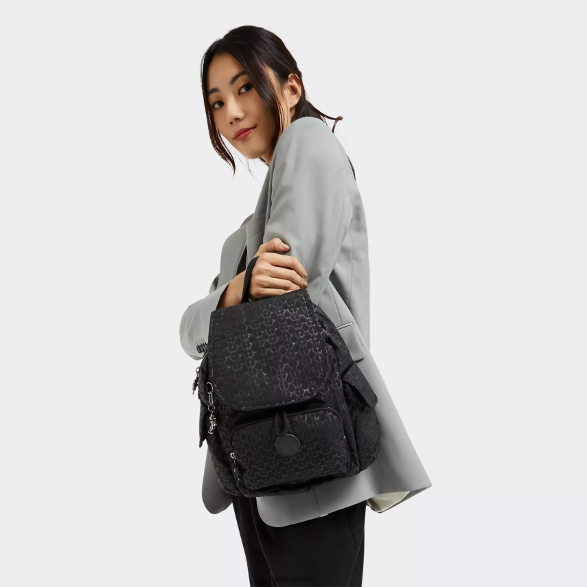 linnapakk mini trükitud seljakott Kipling reljeefne allkiri naised 4NF06J396 minikotid