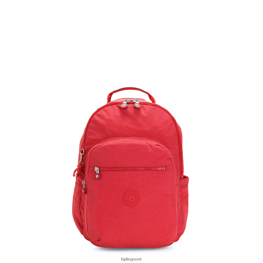 Souli väike tahvelarvuti seljakott Kipling punane rouge naised 4NF06J422 monogrammitav