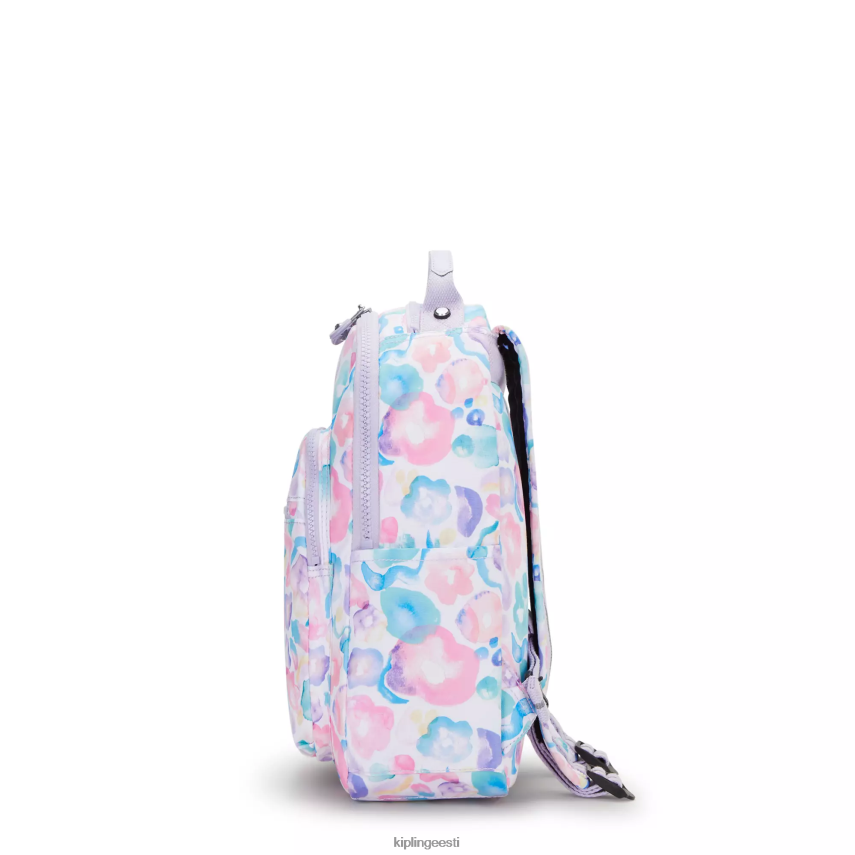 Seouli väikese trükiga tahvelarvuti seljakott Kipling aqua lilled naised 4NF06J349 mood seljakotid