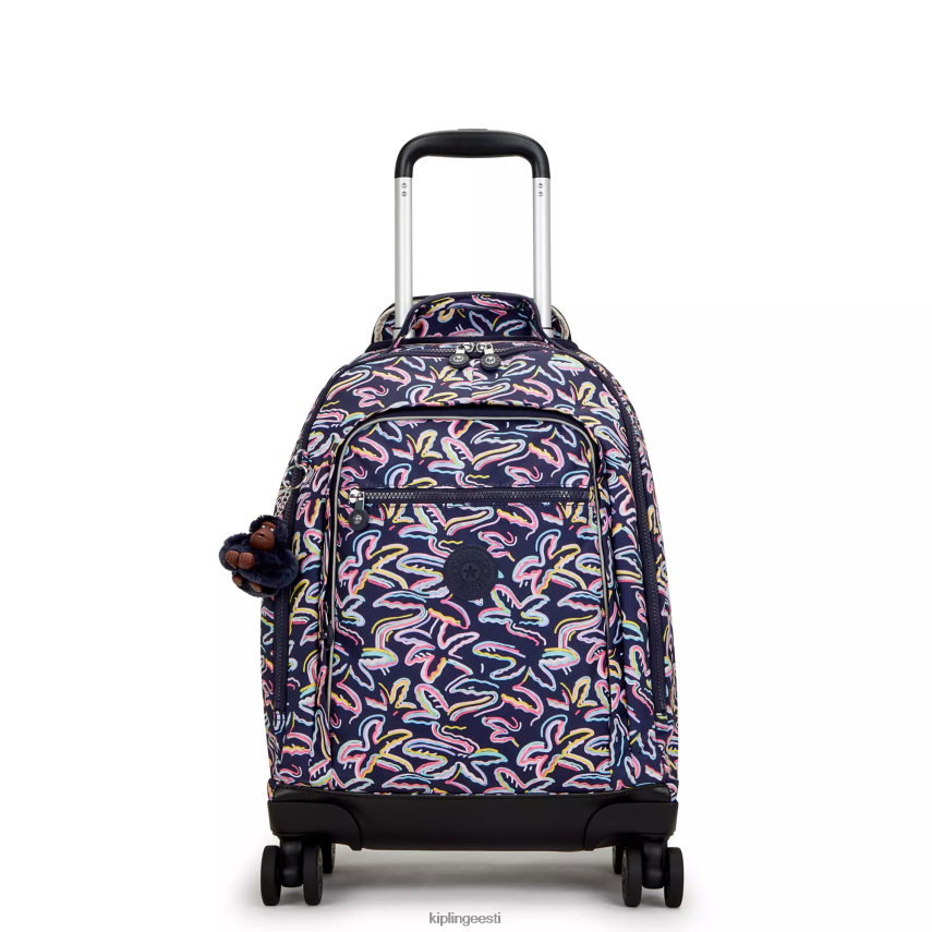 New Zea 15" prinditud sülearvuti veerev seljakott Kipling palmifiesta trükk naised 4NF06J490 veerevad seljakotid